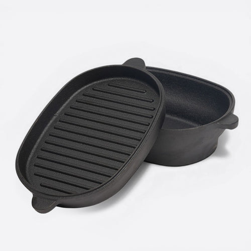 Oval Cast Iron Camping Pot