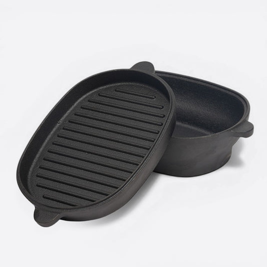 Oval Cast Iron Camping Pot