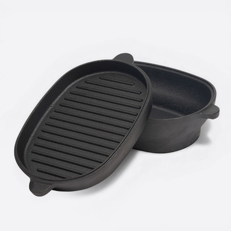 Wudy Kitchen — Oval Cast Iron Camping Pot