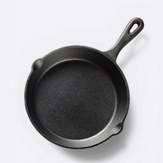 Uncoated non-stick thickened cast iron pan