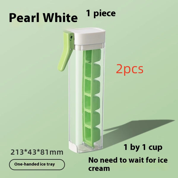 Wudy Kitchen — Ice Cube Mold Household Ice Maker Food Grade Press Ice Tray Ice Cube Maker Ice Tray Mold With Storage Box Kitchen Gadget