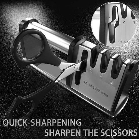 4-in-1 Professional Knife & Scissor Sharpening Tool