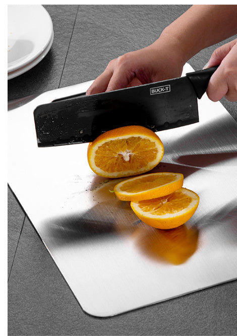Antibacterial Steel Cutting Board – Dual-Face, Rust-Resistant