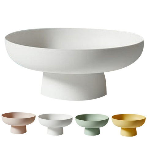 Modern Pedestal Serving Bowl in Pastel Colors