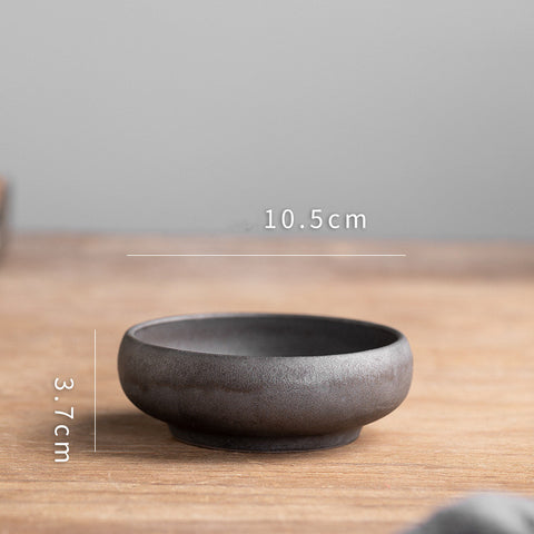 Rustic Bronze-Effect Porcelain Bowl Collection