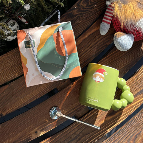Christmas Pet Ceramic Mug Gift Box – Cute Cat & Dog Holiday Cup