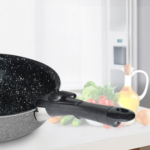 Heat-Resistant Removable Pan Handle with Clip Lock