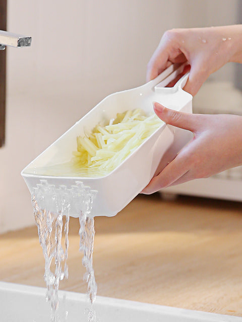 Stainless Steel Vegetable Cutter with Washing Basket