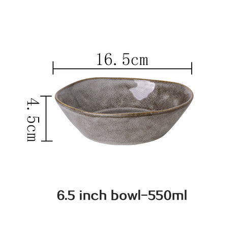 Luxury Porcelain Dinner Plate – Stone Grey Design