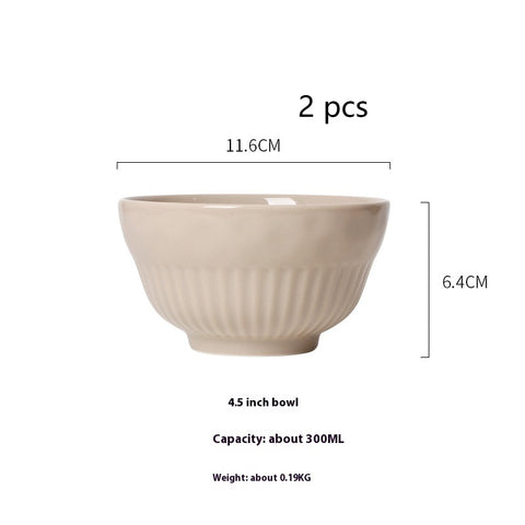 Elegant Ceramic Tableware – Soup, Salad & Dinner Plate Set
