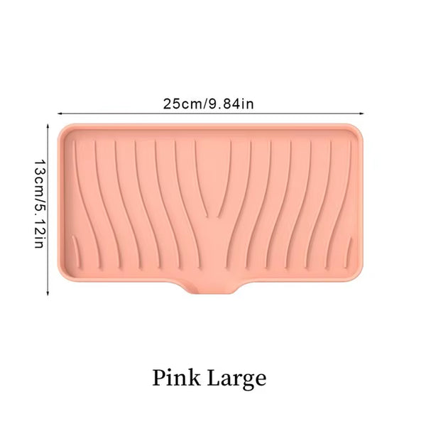 1-Pack Silicone Drain Soap Box Kitchen Bathroom Anti-Slip Sink Tray Creative Washing Table Soap Tray Free Punch Drain Rack