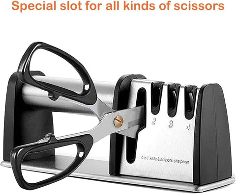 4-in-1 Professional Knife & Scissor Sharpening Tool