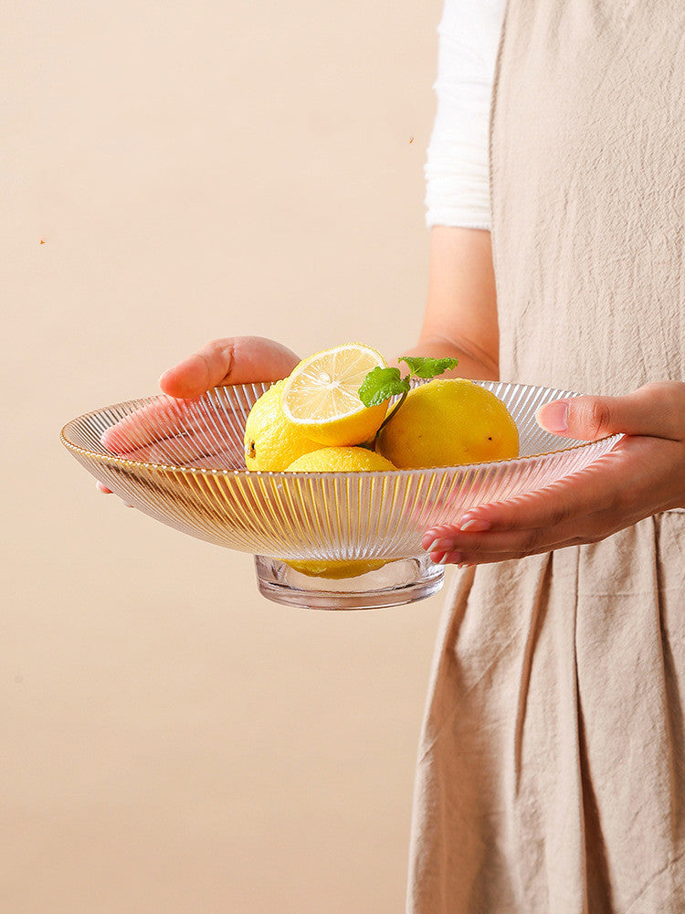 Ribbed Glass Tray