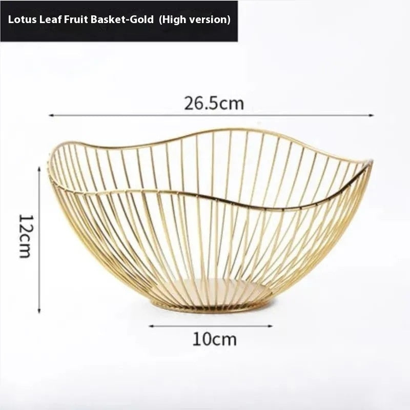Wudy Lotus Leaf Basket | Sculptural Modern Centerpiece Bowl