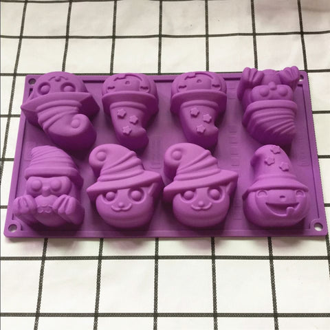 Halloween Pumpkin Ghost Silicone Cake Mould