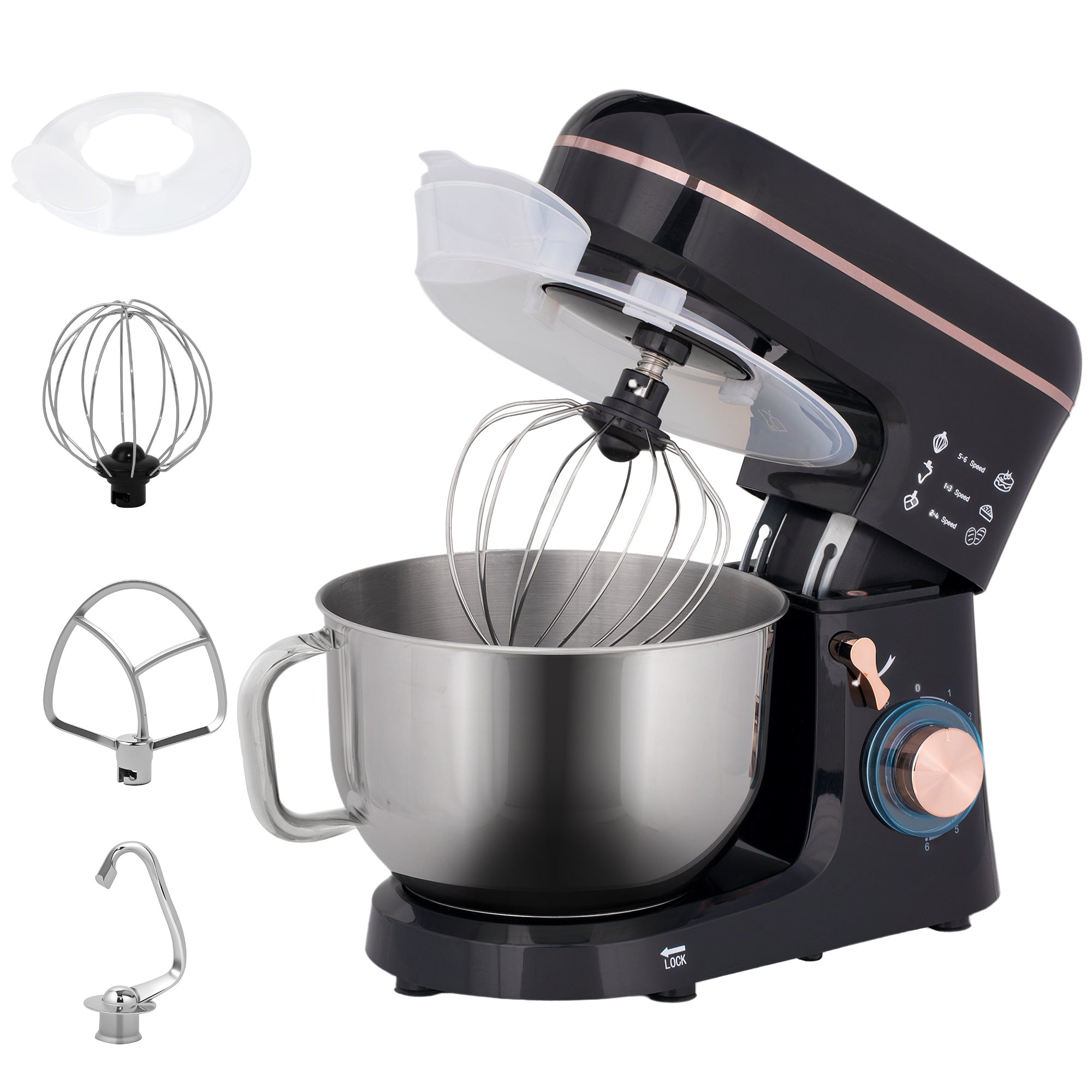 Stand Mixer, 5L Food Mixer For Baking, 6 Speeds And Pul…