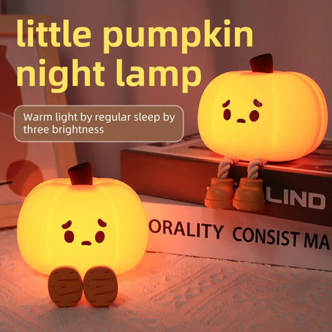Pumpkin Silicone Night Light – Rechargeable