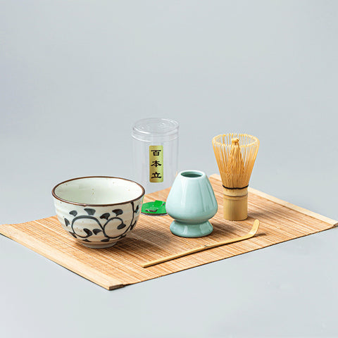 5-Piece Handmade Matcha Starter Kit – Bamboo & Ceramic