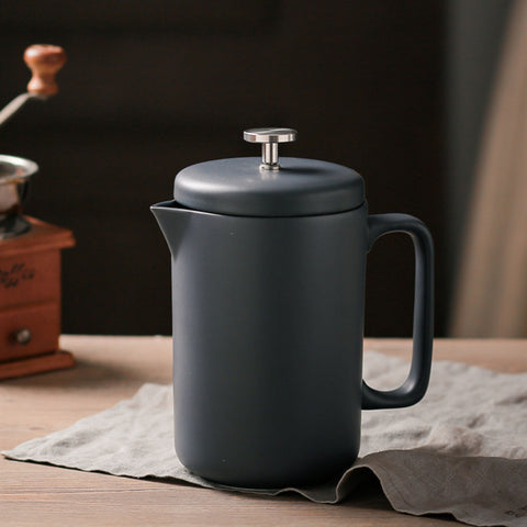 Ceramic Premium French Press – 1050ml, Matte Black