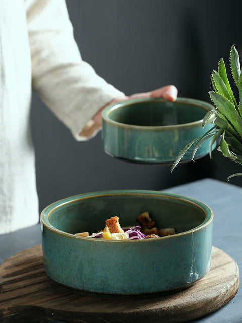 Irregular Blue Rounded Creative Soup Bowl