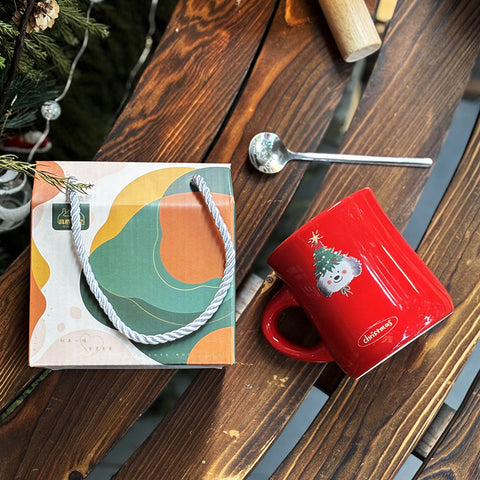 Christmas Pet Ceramic Mug Gift Box – Cute Cat & Dog Holiday Cup