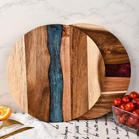 Charcuterie & Cheese Board Wood Round Platter