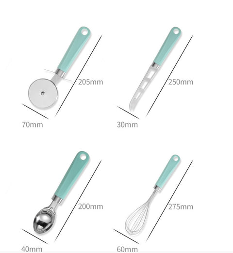8-Piece Kitchen Utensil Set – Stainless Steel & Ergonomic Handles