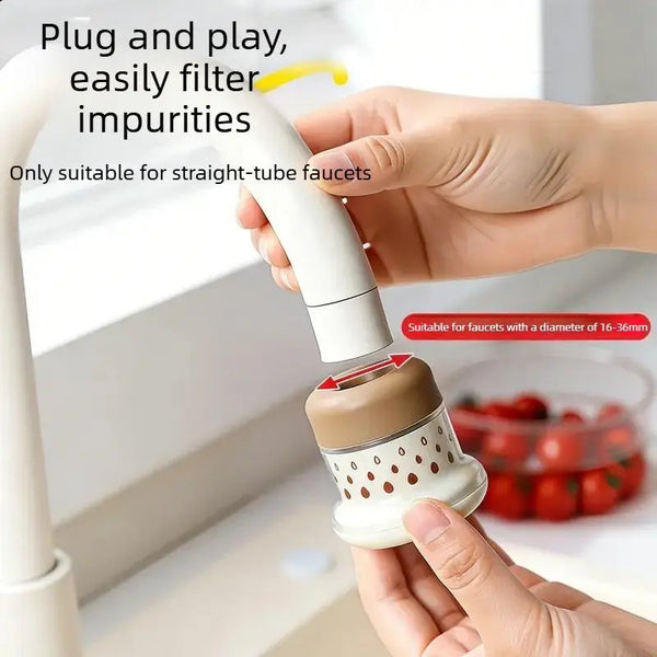 Produce washing with Wudy filtered tap — vegetables under filtered water stream