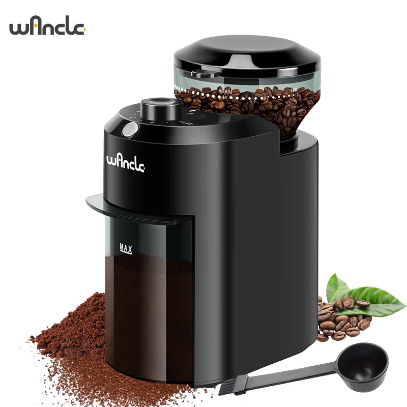 Wancle Electric Burr Coffee Grinder Adjustable Burr Mil…