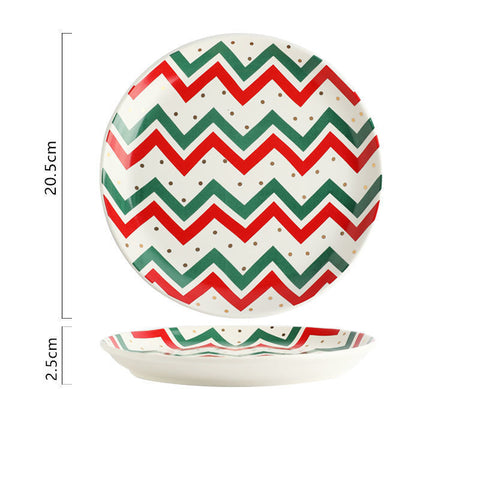 Christmas Ceramic Tableware Set – Holiday Dinner Plates, Mugs & Bowls Collection