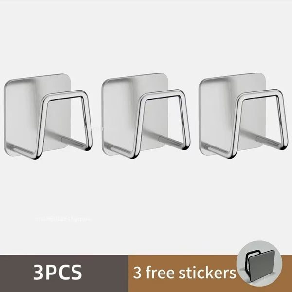 1/3/6Pcs Stainless Steel Sink Sponge Rack for Sponge Steel Wire Ball Draining Paste the Inner Wall of the Sink Kitchen Supplies