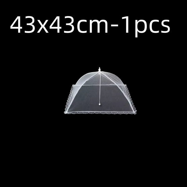 Foldable Food Mesh Cover Fly anti Mosquito Pop-Up Food Cover Umbrella Meal Vegetable Fruit Breathable Cover Kitchen Accessories