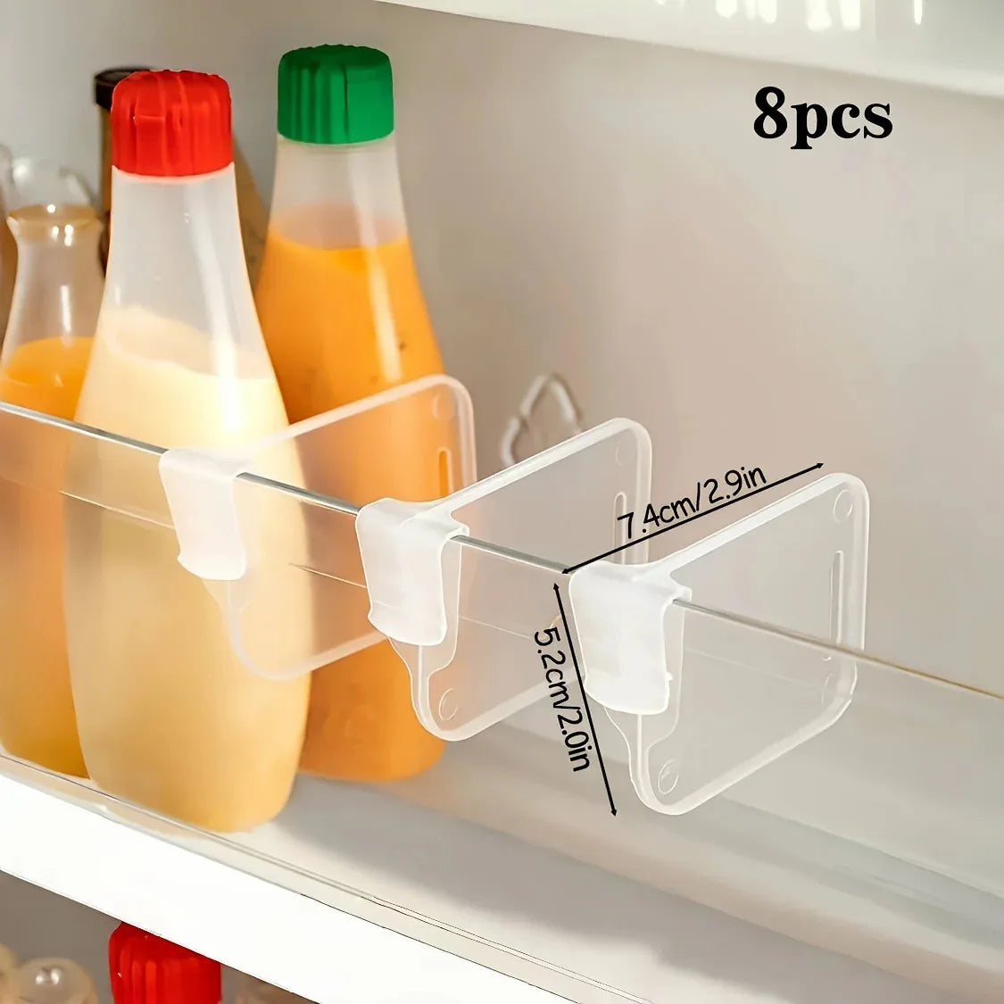 6 8Pcs Fridge Dividers