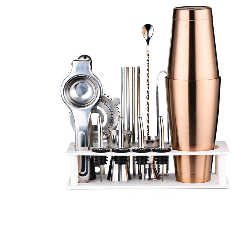 Stainless Cocktail Shaker Set · 12-Piece