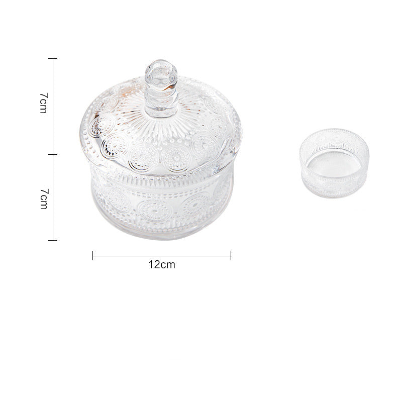 European 3-Tier Glass Jar