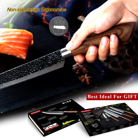 6-Piece Stainless Steel Kitchen Knife Set with Gift Box