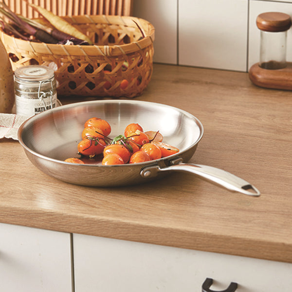 Wudy Kitchen — Wudy 304 Stainless Steel Frying Pan | Non-Coated Healthy Cooking