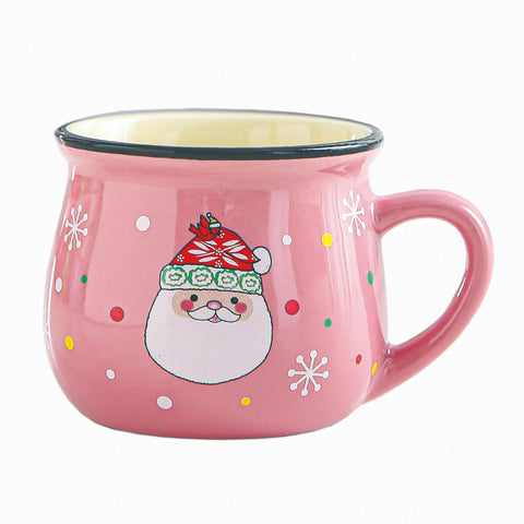 Mini Christmas Ceramic Cup 150ml – Cartoon Santa, Deer, Penguin & Bear
