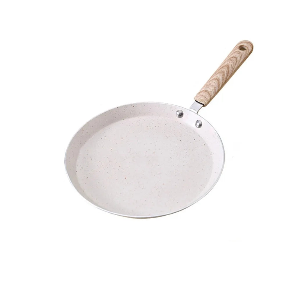 Cookware Non-Stick Crepe Pancake Pan Wooden Handle Alum…