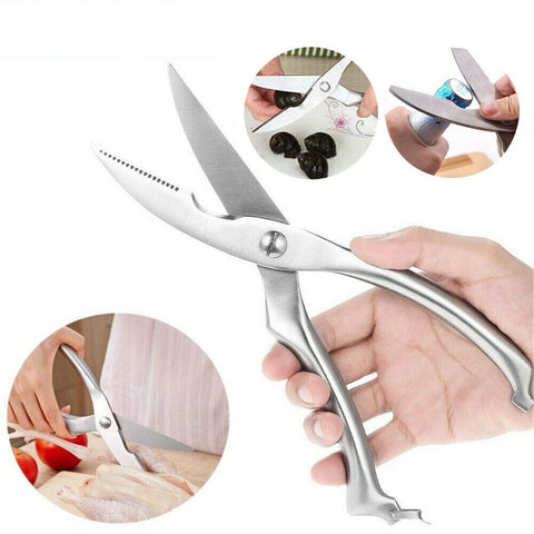 Heavy-Duty Stainless Steel Poultry Shears – Multi-Purpose Kitchen Scissors