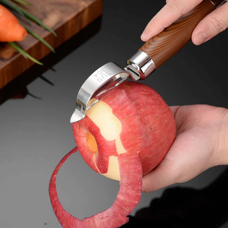 Stainless Peeler · Wood Handle — Wudy Kitchen, image 2
