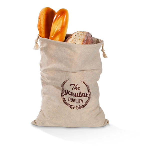 Linen Bread Bags Reusable Drawstring Bag for Loaf Homemade Artisan Bread Storage Bag Linen Bread Bags for Baguette