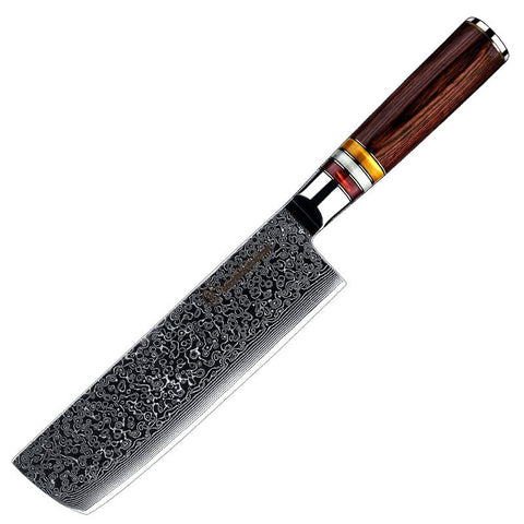 Premium Damascus Steel Chef Knife - AUS10 Core