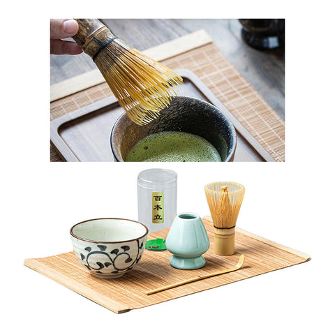 5-Piece Handmade Matcha Starter Kit – Bamboo & Ceramic