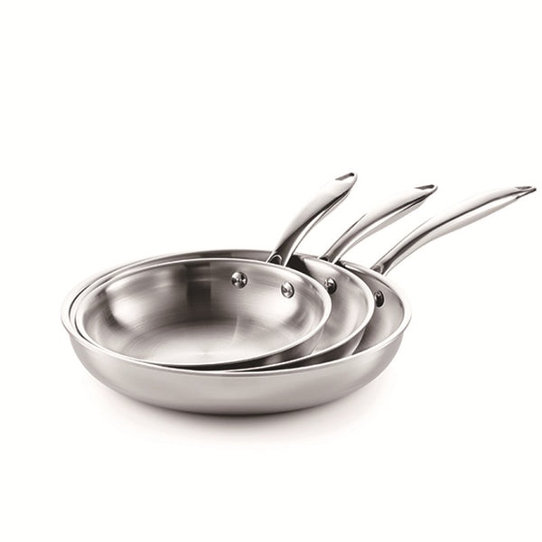 Wudy Kitchen — Wudy 304 Stainless Steel Frying Pan | Non-Coated Healthy Cooking