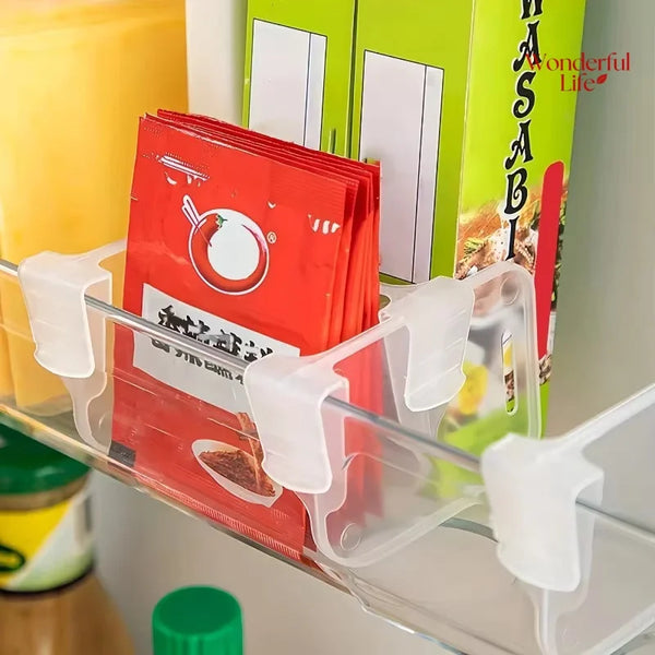 6/8Pcs Home Refrigerator Storage Partition Board Adjustable Fridge Divider Storage Separators Kitchen Bottle Can Shelf Organizer