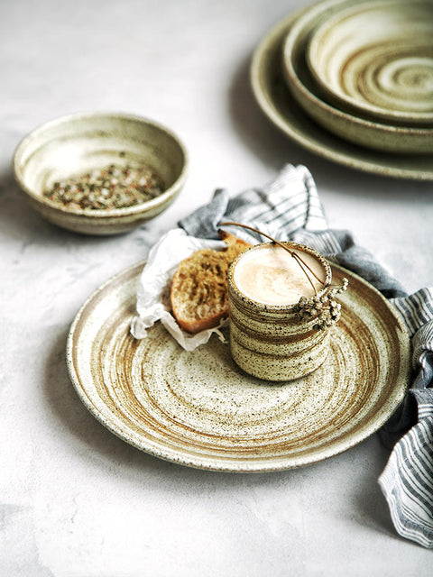 Creative Retro Ceramic Tableware Bowl Saucers