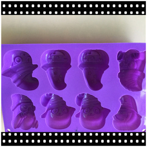 Halloween Pumpkin Ghost Silicone Cake Mould