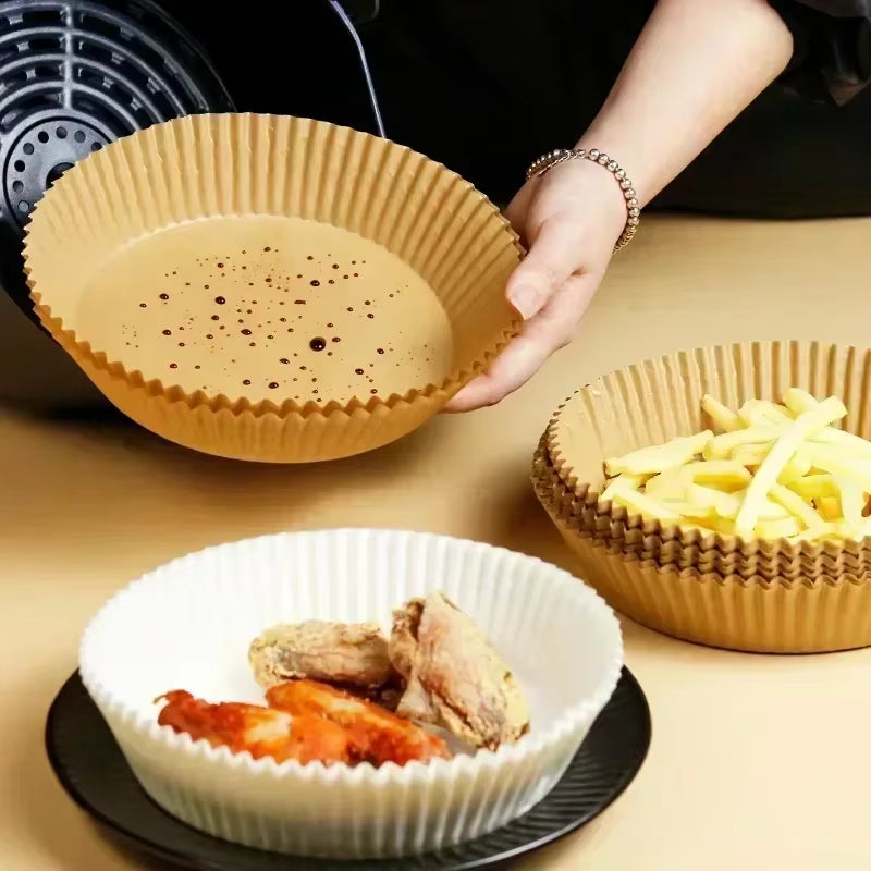 Details 【Food Grade Materials】: air fryer paper liners are m