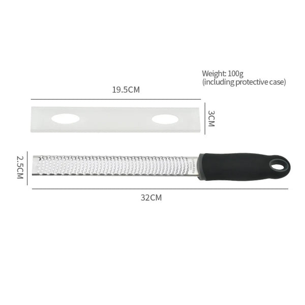 12 Inch Multifunctional Rectangle Stainless Steel Cheese Grater Tools Chocolate Lemon Zester Fruit Peeler Kitchen Gadgets